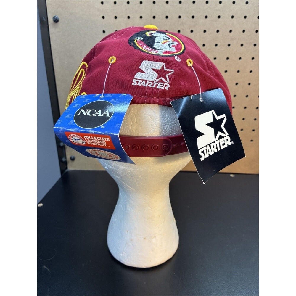 Vintage 90s Florida State Seminoles Starter Big Side Logo Snapback Hat NWT - Picture 3 of 8